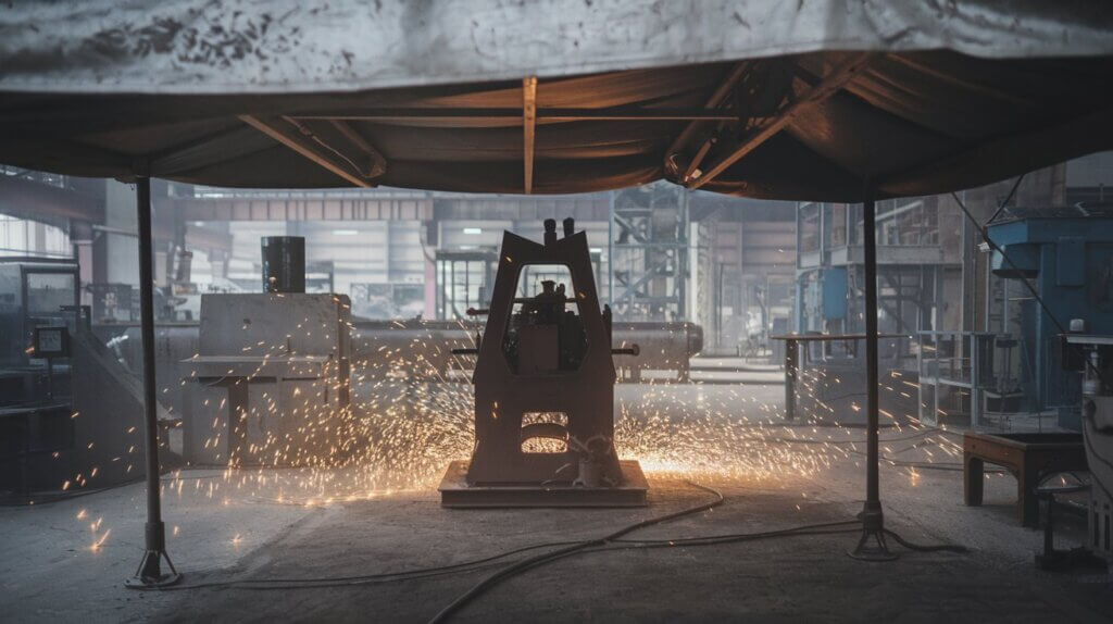 A dusty industrial floor in Ulsan. Sparks fly as metal meets metal. The year is 1975. A curious silhouette emerges beneath a cover — angular, compact, undeniably Korean.
