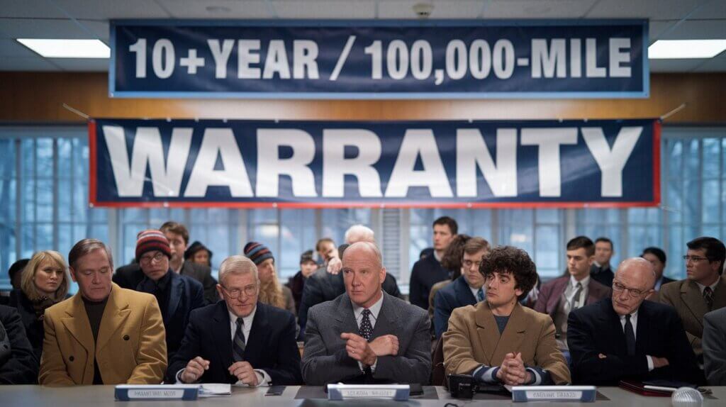 A crisp winter morning in Detroit, late 1998. A press conference room buzzes with skepticism. Then, a bold banner drops: “10-Year / 100,000-Mile Warranty.” The room goes silent.