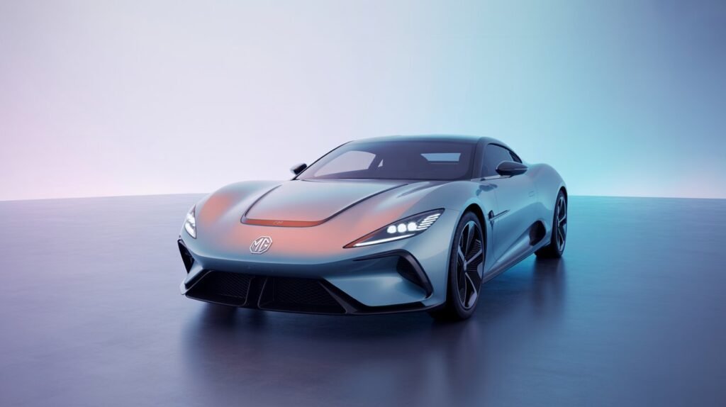 Sleek MG Cyberster 2026 car with elegant design.