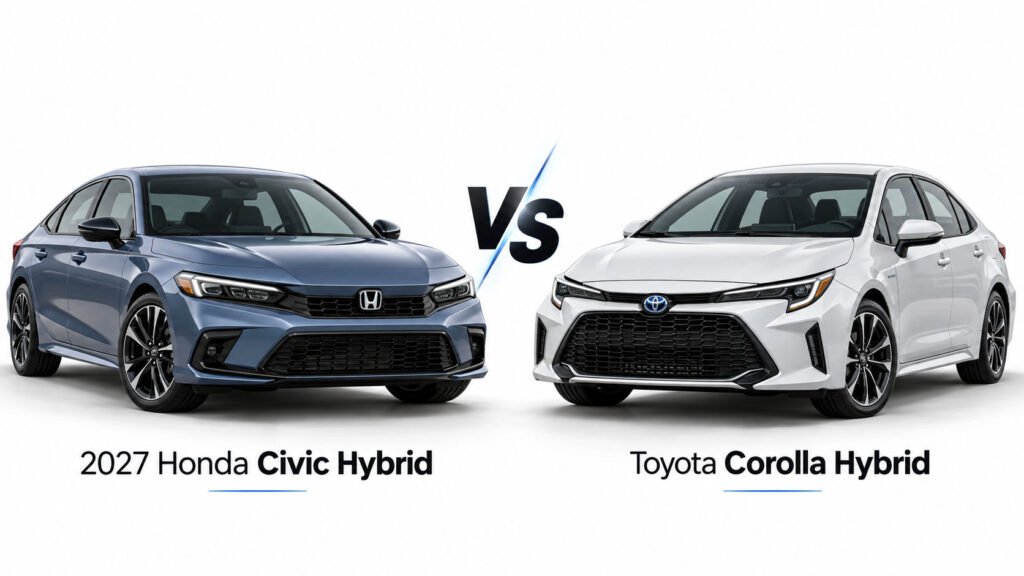 2027 Honda Civic Hybrid vs Toyota Corolla Hybrid