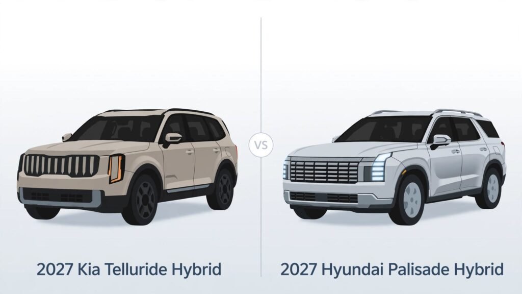 2027 Kia Telluride Hybrid vs Hyundai Palisade Hybrid